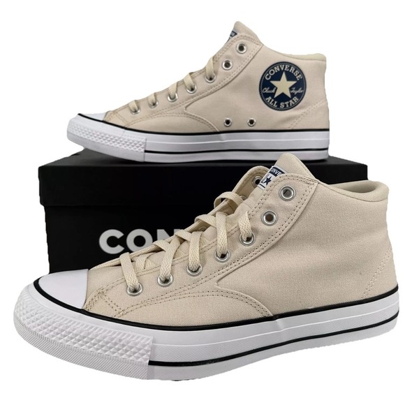 Converse Chuck Taylor All Star Malden Street Mid Top Mens 10 Cream Off-White NEW